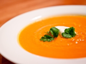 Суп-пюре из моркови и риса