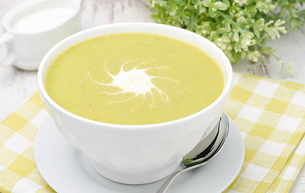 Крем-суп из цветной капусты и кабачка